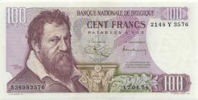 Belgien / Belgium P.134b 100 Francs 17.4.1974 (1) 