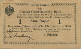R.916a: Deutsch-Ostafrika 1 Rupie 1915 H (1-) 