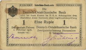 R.928aa: Deutsch-Ostafrika 1 Rupie 1916 F3 Wasserzeichen (2) 