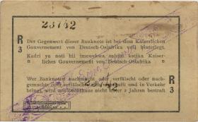 R.929s: Deutsch-Ostafrika 1 Rupie 1916 R3 korrigierte Nummer (2) 