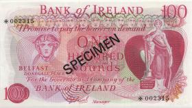 Nordirland / Northern Ireland P.064bs 100 Pounds (1978) (1) Specimen 