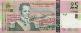 Haiti P.273a 25 Gourdes 2004 (1) 