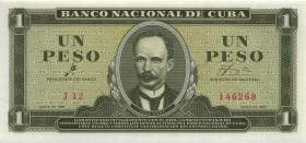 Kuba / Cuba P.094a 1 Peso 1961 (1) 