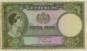 Luxemburg / Luxembourg P.46 50 Francs (1944) (3) 