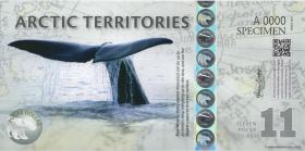 Arctic Territories 11 Dollars 2013 Polymer (1) SPECIMEN 