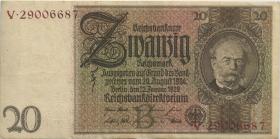 R.174F: 20 Reichsmark 1929 braune KN (3) 