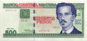 Kuba / Cuba P.131c 500 Pesos 2021 (1) 