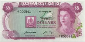 Bermuda P.24a 5 Dollars 1970 A-1 000541 (1) 