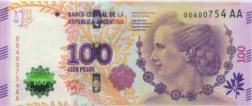 Argentinien / Argentina P.358c 100 Pesos (2017) Evita Peron (1) 
