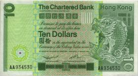 Hongkong P.077a 10 Dollars 1980 (3+) 