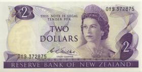 Neuseeland / New Zealand P.164b 2 Dollars (1967-75) (1) 