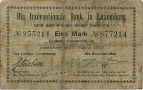 Luxemburg / Luxembourg P.06 1 Mark 1914 (5) 