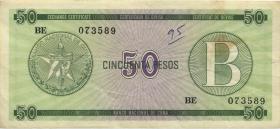 Kuba / Cuba P.FX10 50 Pesos (1985) Exchange Certificate (3) 