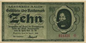 Notgeld Aalen 10 Reichsmark 10.4.1945 (2) 