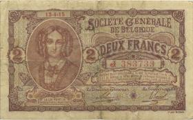 R.434: Besetzung Belgien 2 Francs 13.4.1915 (3) 