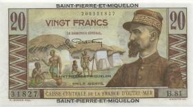 St. Pierre & Miquelon P.24 20 Francs o.D. (1) 