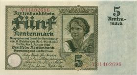 R.164b: 5 Rentenmark 1926 (1) Serie V 