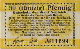 Notgeld Neuteich / Danzig 50 Pfennig 1919 (1) 