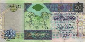 Libyen / Libya P.67a 20 Dinars 1999 (3) 