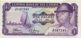 Gambia P.08 1 Dalasi (1978) Gedenkbanknote (1/1-) 