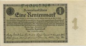 R.154a: 1 Rentenmark 1923 Reichsdruck (1) F 