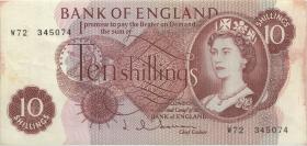 Großbritannien / Great Britain P.373b 10 Shillings (1962-66) (3) 