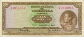 Venezuela P.048i 100 Bolivares 1972 (3+) 