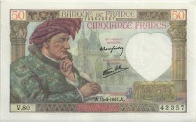 Frankreich / France P.093 50 Francs 1941 (1/1-) 