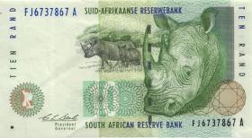 Südafrika / South Africa P.123a 10 Rand (1993) (2) 