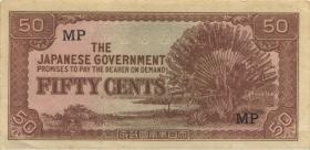 Malaya-Jap.Besetzung P.M 04b 50 Cents (1942) (3) 