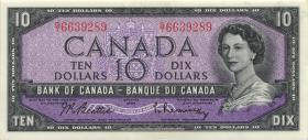 Canada P.079b 10 Dollars 1954 (1/1-) 
