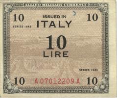 Italien / Italy P.M13b 10 Lire 1943 (3) 