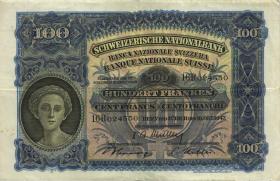 Schweiz / Switzerland P.35u 100 Franken 16.8.1947 (3+) 