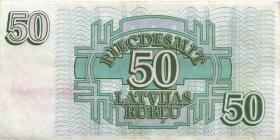 Lettland / Latvia P.40 50 Rubel 1992 (3+) 