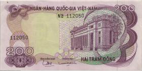 Südvietnam / Viet Nam South P.027 200 Dong (1970) (2) 