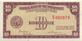 Philippinen / Philippines P.128 10 Centavos 1949 (1) 