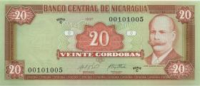 Nicaragua P.185 20 Cordoba 1997 (1) 