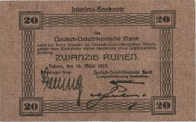 R.906b: Deutsch-Ostafrika 20 Rupien 1915 (3) 