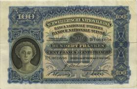 Schweiz / Switzerland P.35o 100 Franken 7.5.1943 (3) 