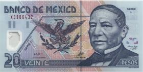 Mexiko / Mexico P.116b 20 Pesos 2001 Polymer (1) 