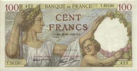 Frankreich / France P.094 100 Francs 20.11.1941 (1) 