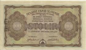 Slowenien / Slovenia P.S117 100 Lir 1944 (2) 