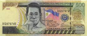 Philippinen / Philippines P.196a 500 Piso 2004 (2) 