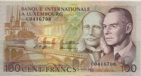 Luxemburg / Luxembourg P.14A 100 Francs 1981 (1-) 