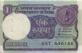 Indien / India P.078Ac 1 Rupie 1986 1987 (1) 
