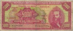 Brasilien / Brazil P.182c 5.000 Cruzeiros (1964) (4) 