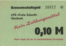 L.143a.12 LPG Utenbach " Frohe Zukunft" 0,10 Mark (1) 