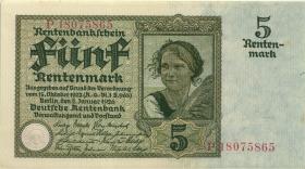 R.164b: 5 Rentenmark 1926 (1) Serie P 