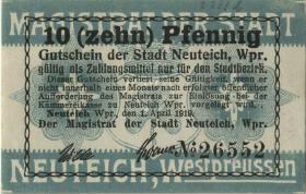 Notgeld Neuteich / Danzig 10 Pfennig 1919 (1) 