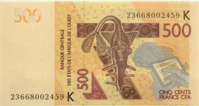 West-Afr.Staaten/West African States P.719Kl 500 Francs 2013 (1) 